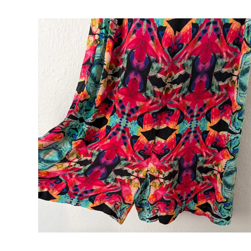 Vastra Kuteer Women Multi Color Kaleidoscopic Print Romper Small Boho Festival - Picture 4 of 7